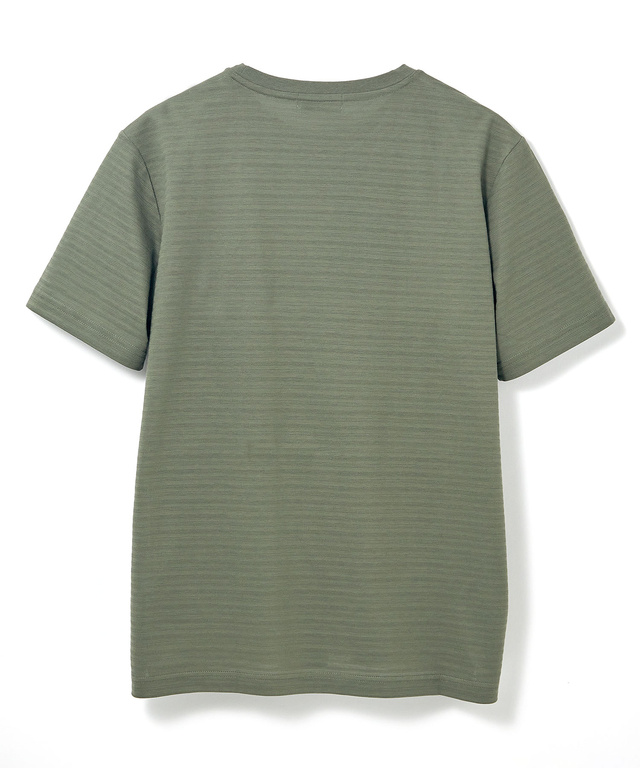 スノーコットン シャドーボーダー Tシャツ【接触冷感】