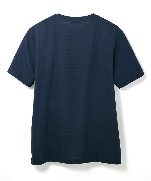 スノーコットン シャドーボーダー Tシャツ【接触冷感】