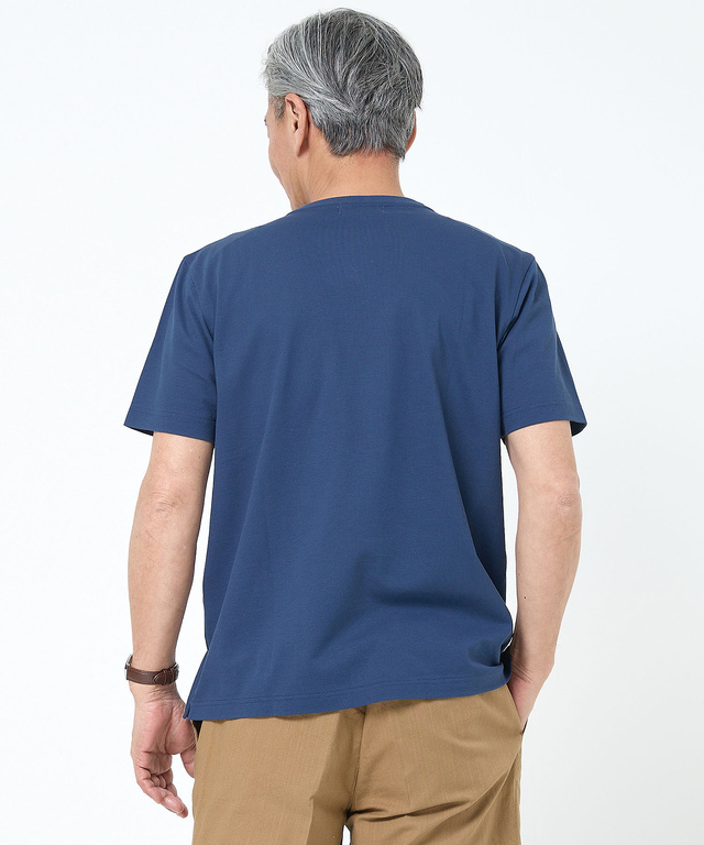 スノーコットン パネルチェック Tシャツ【接触冷感】