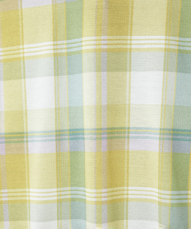 鹿の子 チェックプリント ポロシャツ【吸汗速乾】