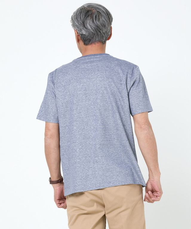 スノーリネン ポケット付き Tシャツ【接触冷感】