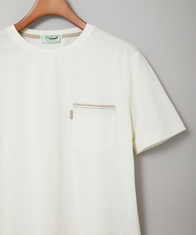 スノーリネン ポケット付き Tシャツ【接触冷感】