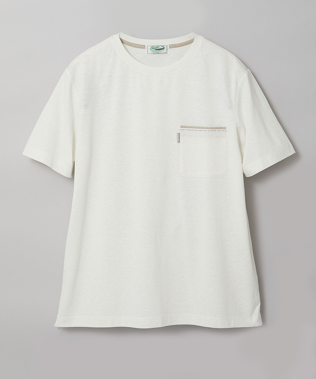 スノーリネン ポケット付き Tシャツ【接触冷感】
