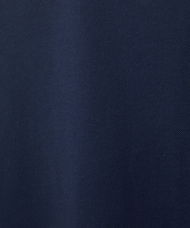 シルケット ラインプリント ポロシャツ