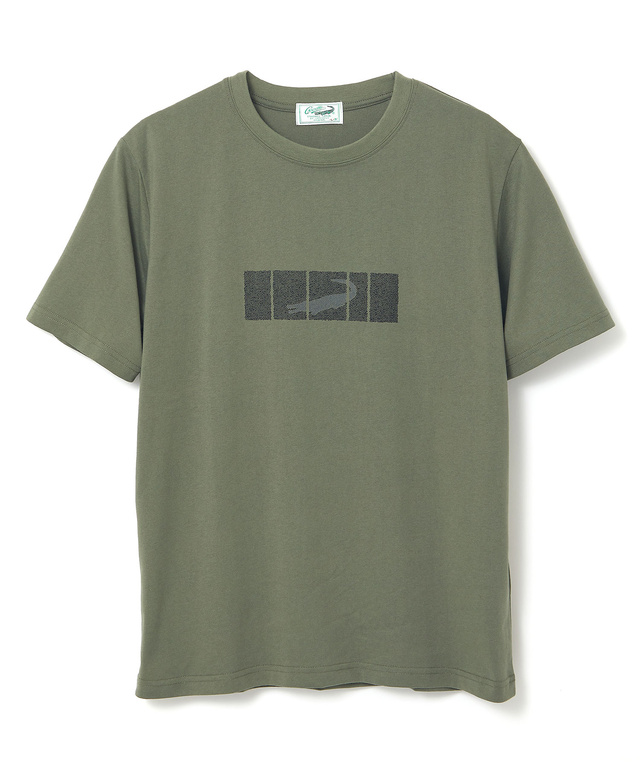 デニム調 ロゴプリント Tシャツ