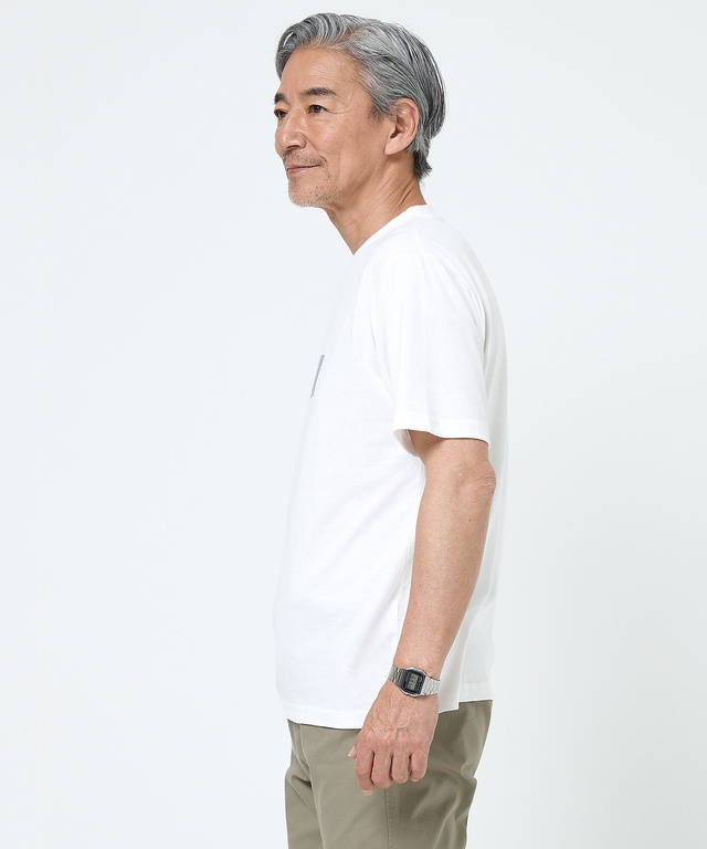 デニム調 ロゴプリント Tシャツ