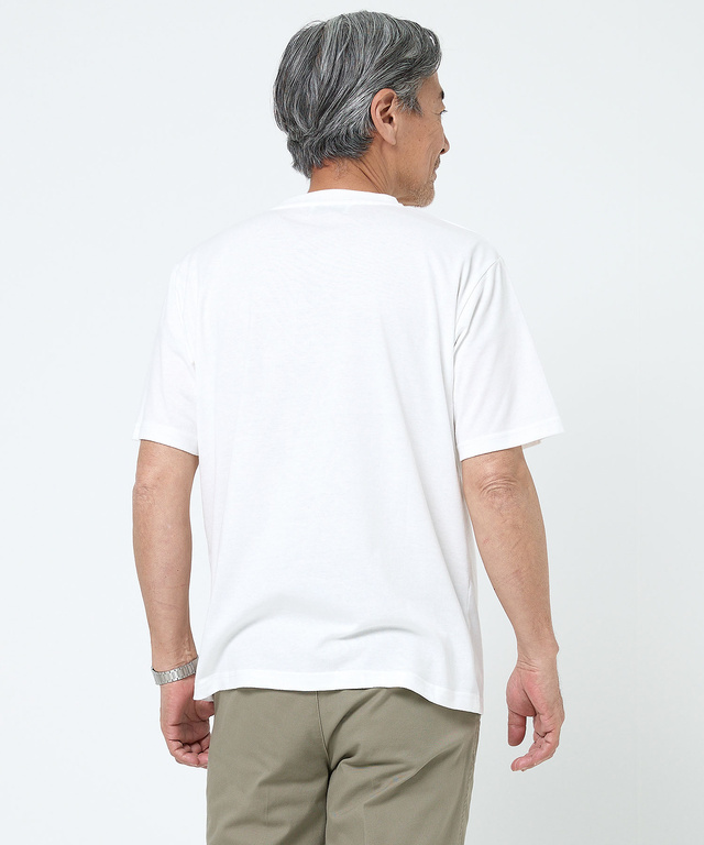 デニム調 ロゴプリント Tシャツ