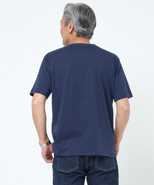 デニム調 ロゴプリント Tシャツ
