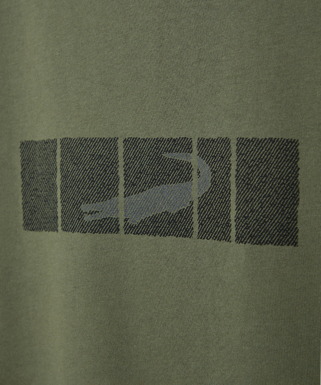 デニム調 ロゴプリント Tシャツ
