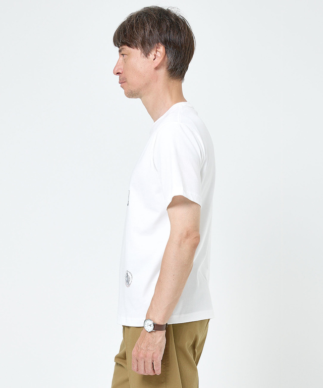 スタンププリント プレーティング Tシャツ