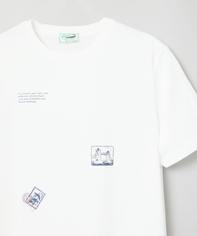 スタンププリント プレーティング Tシャツ