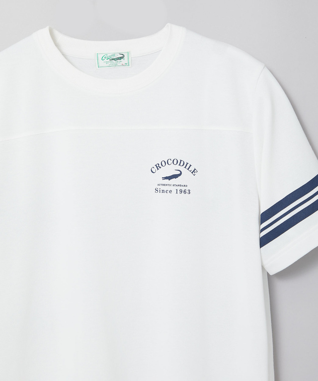 袖ライン フロント切り替え Tシャツ