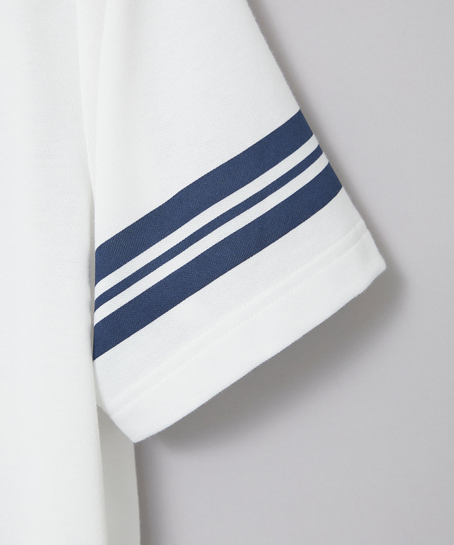 袖ライン フロント切り替え Tシャツ
