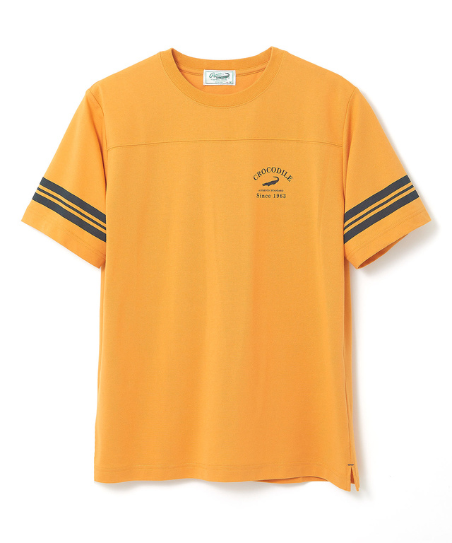 袖ライン フロント切り替え Tシャツ