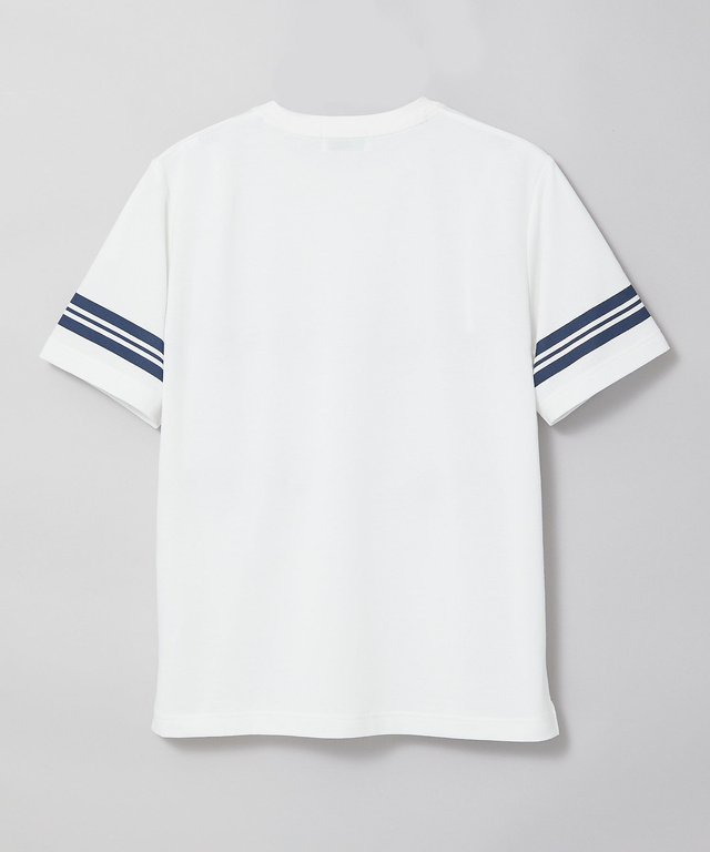 袖ライン フロント切り替え Tシャツ