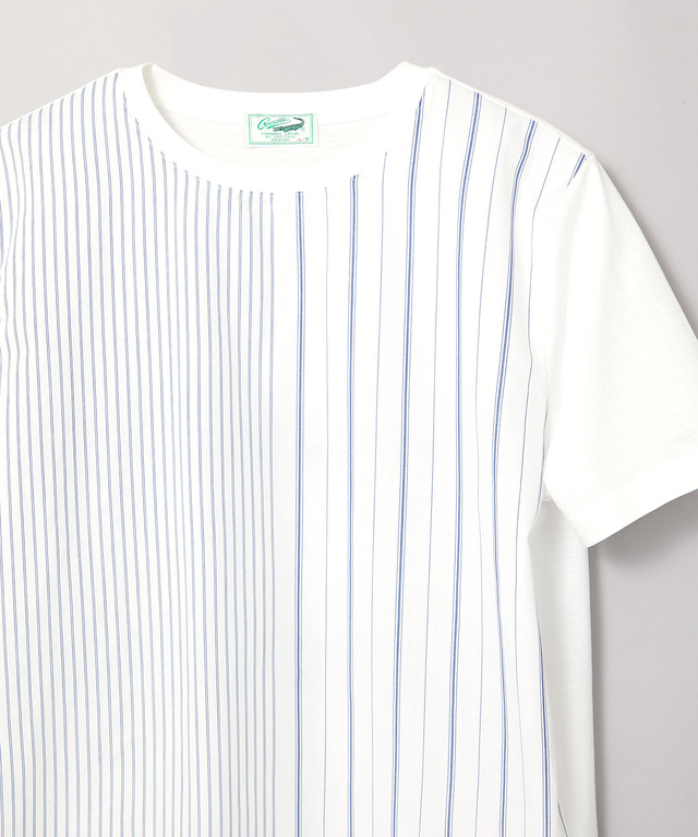 スノーコットン マルチストライプ Tシャツ【接触冷感】