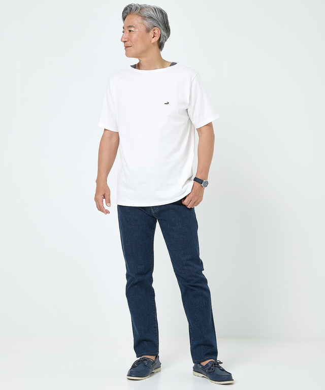 ボートネック マリン Tシャツ