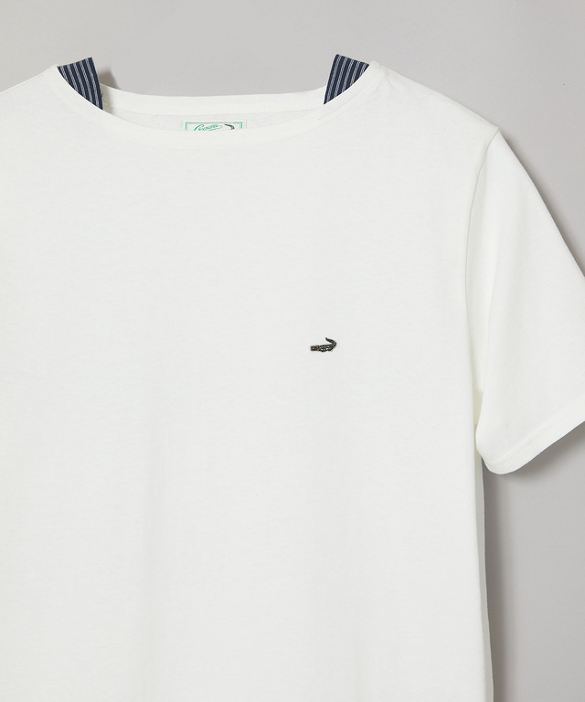 ボートネック マリン Tシャツ