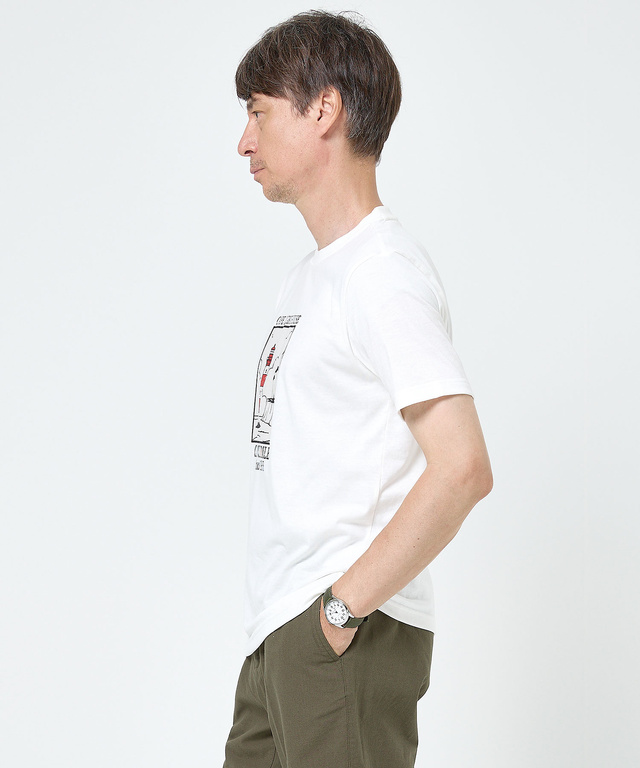 ヴィンテージライク グラフィック Tシャツ【吸汗速乾】