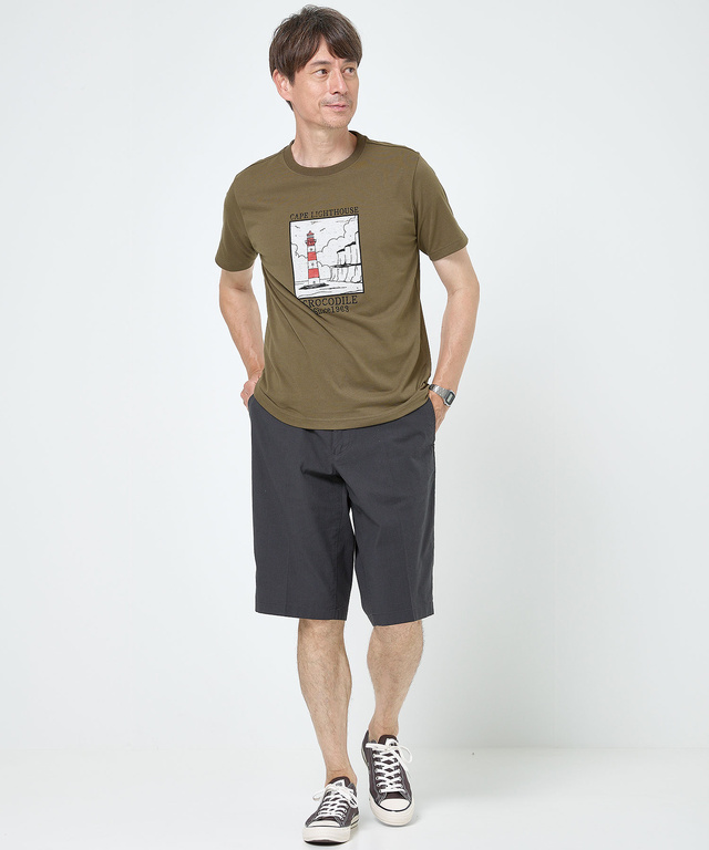 ヴィンテージライク グラフィック Tシャツ【吸汗速乾】