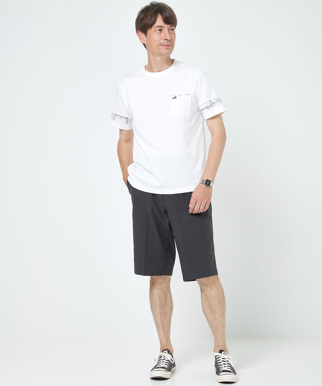 ペイズリー シルケット天竺 Tシャツ