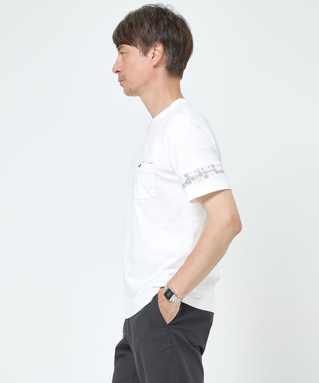 ペイズリー シルケット天竺 Tシャツ