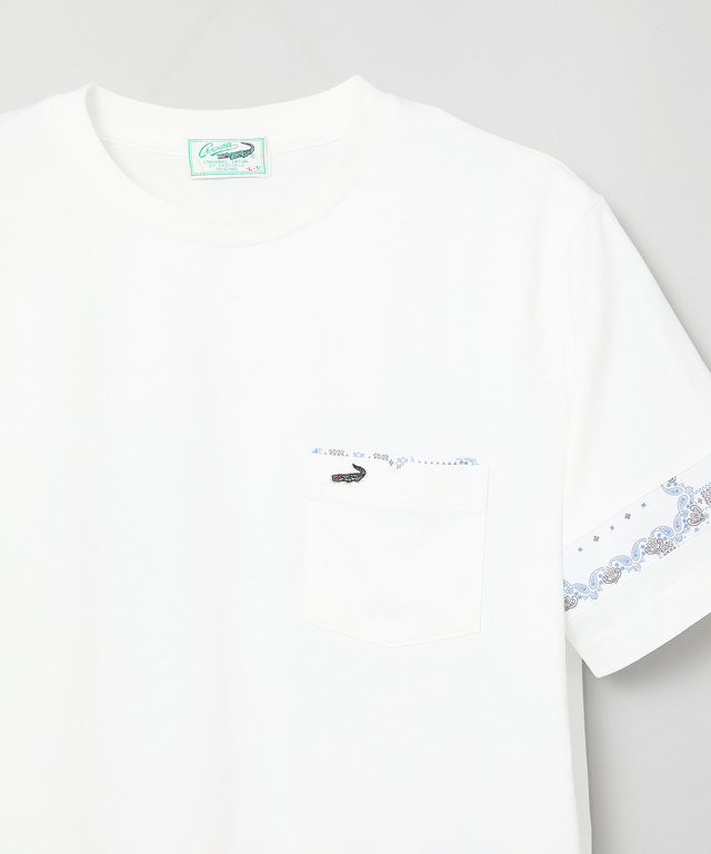 ペイズリー シルケット天竺 Tシャツ