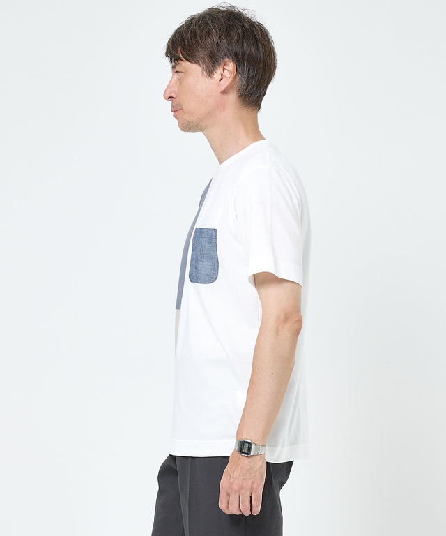 鹿の子 ブロック配色 Tシャツ【吸汗速乾】