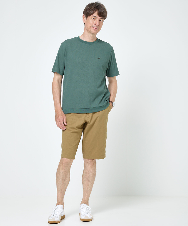 ワッフル ストレッチ リブTシャツ