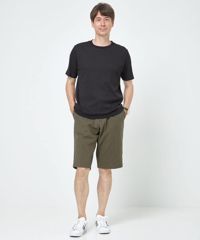 ワッフル ストレッチ リブTシャツ