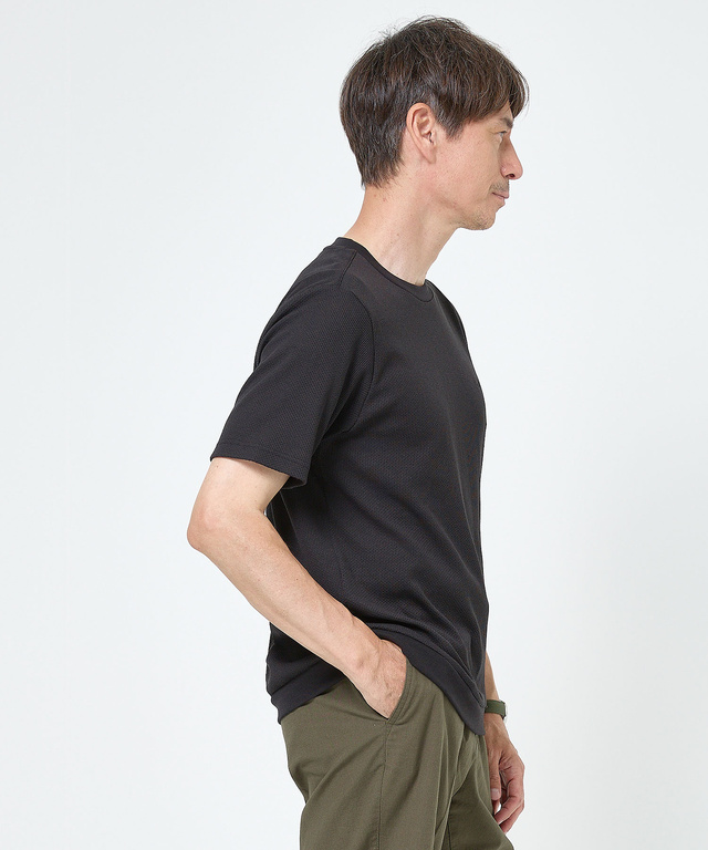 ワッフル ストレッチ リブTシャツ