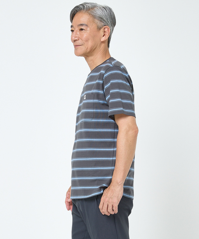 バイカラー ボーダー Tシャツ【ウガンダ オーガニック コットン】