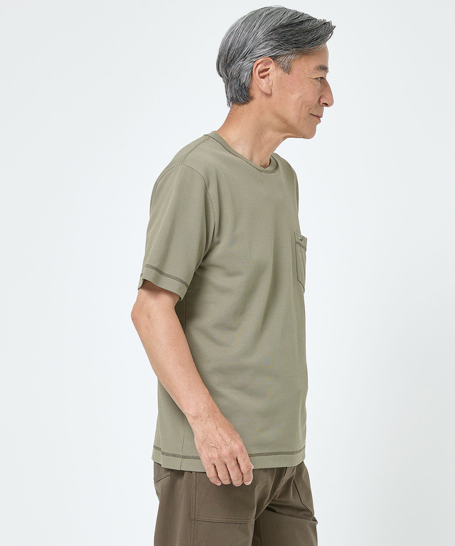鹿の子 クロスカラー Tシャツ【吸汗速乾】【UV加工】