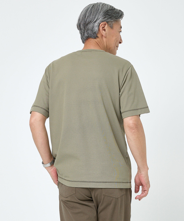 鹿の子 クロスカラー Tシャツ【吸汗速乾】【UV加工】