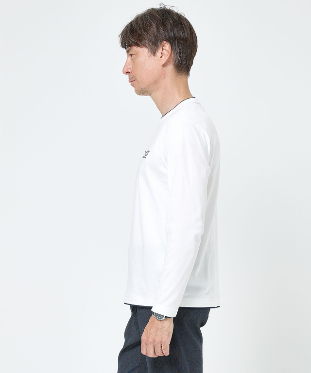 レイヤード風 ダブルフェイス Tシャツ