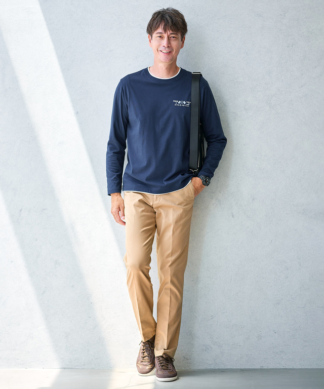 レイヤード風 ダブルフェイス Tシャツ