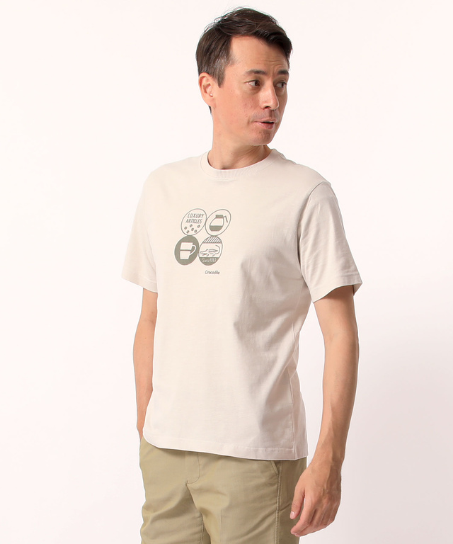 カフェプリントTシャツ
