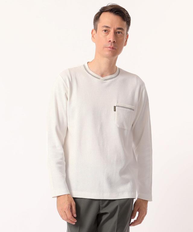 ワッフル無地Tシャツ【洗濯機洗い可】