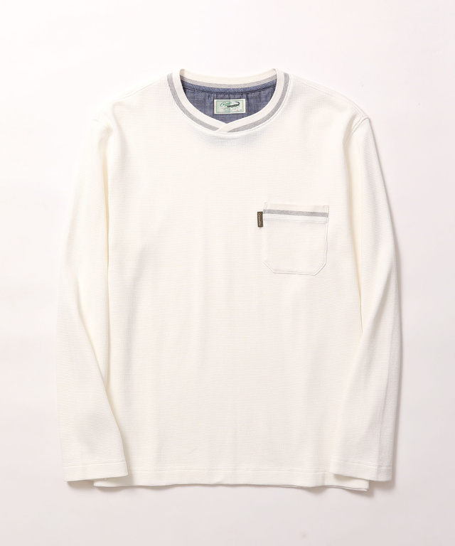 ワッフル無地Tシャツ【洗濯機洗い可】