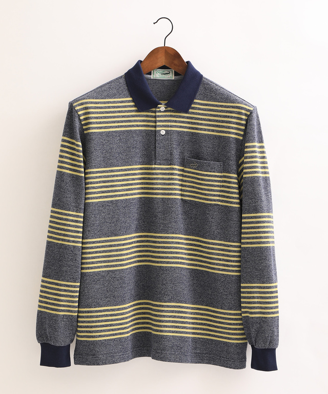 メランジボーダー柄ポロシャツ【MADE IN JAPAN】