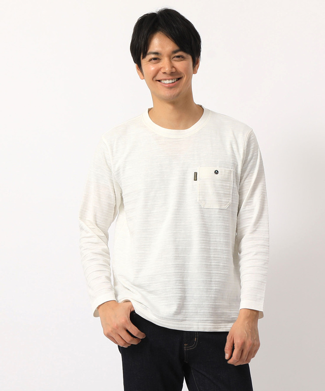 クロコダイル シャドーボーダー柄Tシャツ