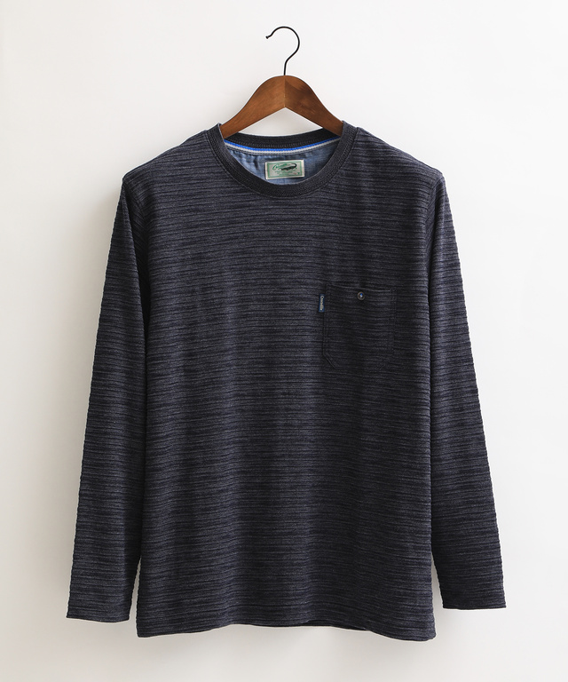 クロコダイル シャドーボーダー柄Tシャツ