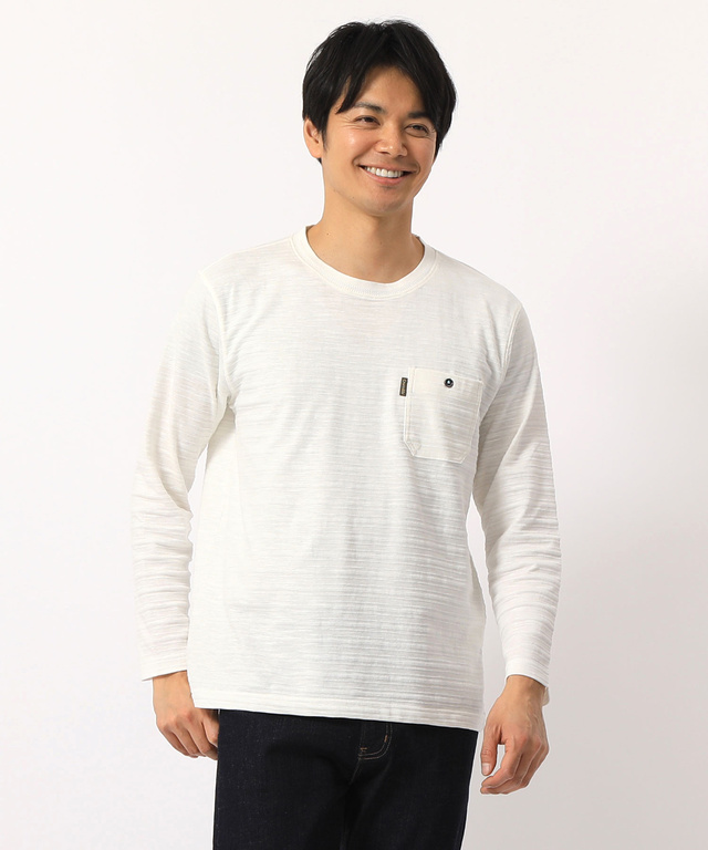 クロコダイル シャドーボーダー柄Tシャツ