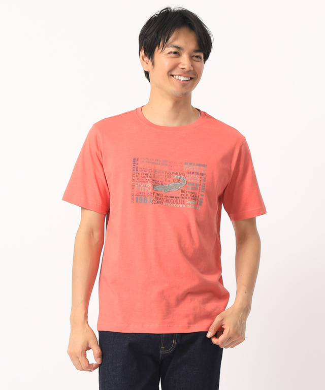 クロコダイル ワニアップリケTシャツ