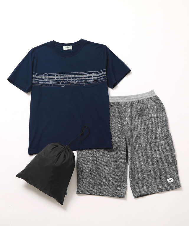 Tシャツ+ショートパンツセットアップ