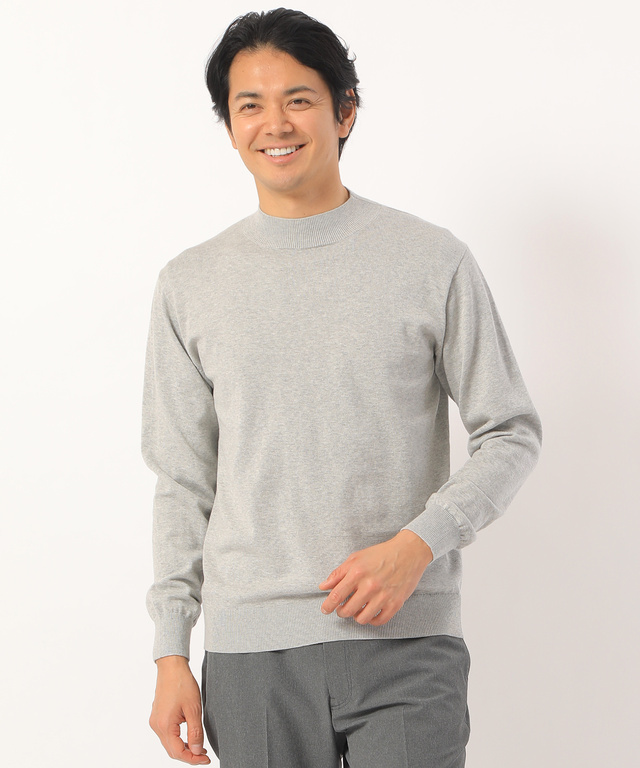 14ゲージモックネックニット【手洗いOK】【直営店・WEB限定商品】
