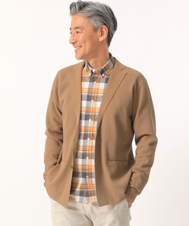 メンズ ニットジャケット 直営店 オンラインショップ限定商品 手洗いok 通販 1603 クロコダイル Crocodile 公式通販サイト