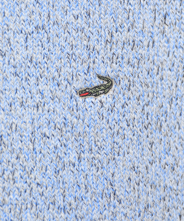 コットンブレンド メランジカラー ニット
