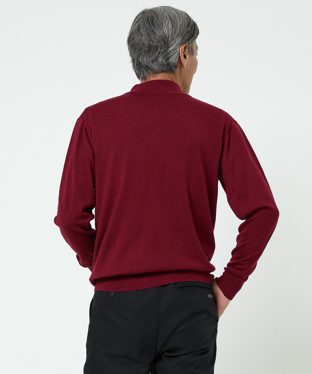 ハイゲージ ハイネック ニット【手洗いOK】