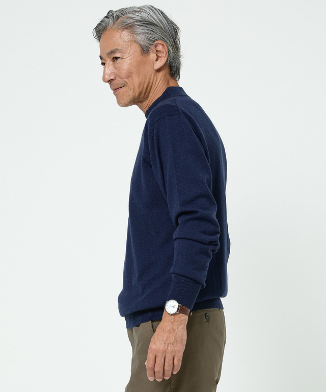 ハイゲージ ハイネック ニット【手洗いOK】